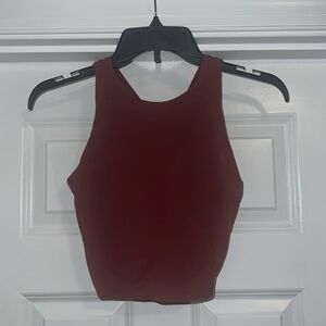 Athleta high neck crop top